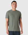 Heather Forest Short Sleeve Active Crew Neck