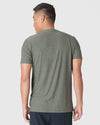 Heather Forest Short Sleeve Active Crew Neck
