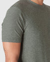 Heather Forest Short Sleeve Active Crew Neck
