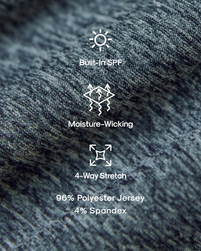 Active Crew Neck - Heather Navy