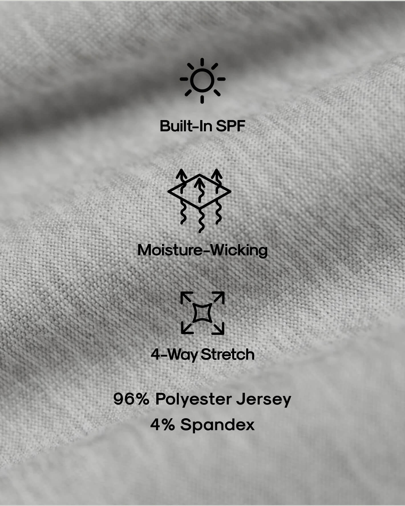 Light Heather Gray Active Crew Neck Tee