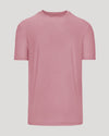 Quartz Rose Active Crew Neck Tee, soft pink, short-sleeved, front view.
