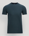 Dark green t-shirt on a light gray background