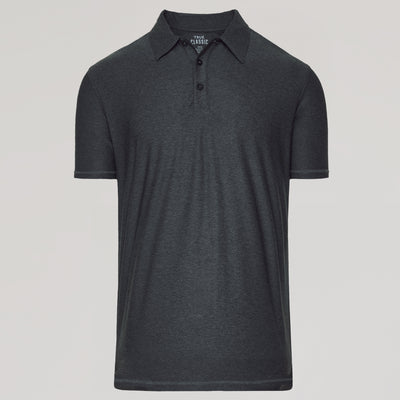 Active Polo - Charcoal Heather Gray