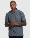 Male model in True Classic Men's Active Short Sleeve Polo.