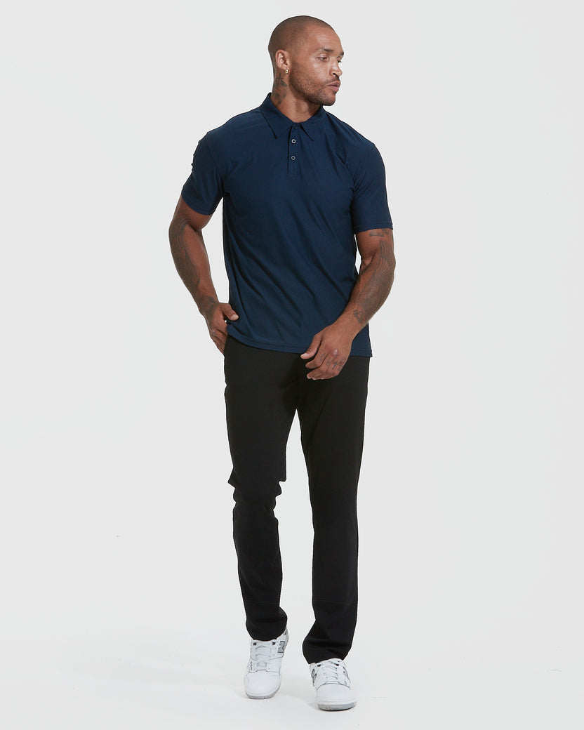 Fairway Dark Navy Short Sleeve Polo Shirt
