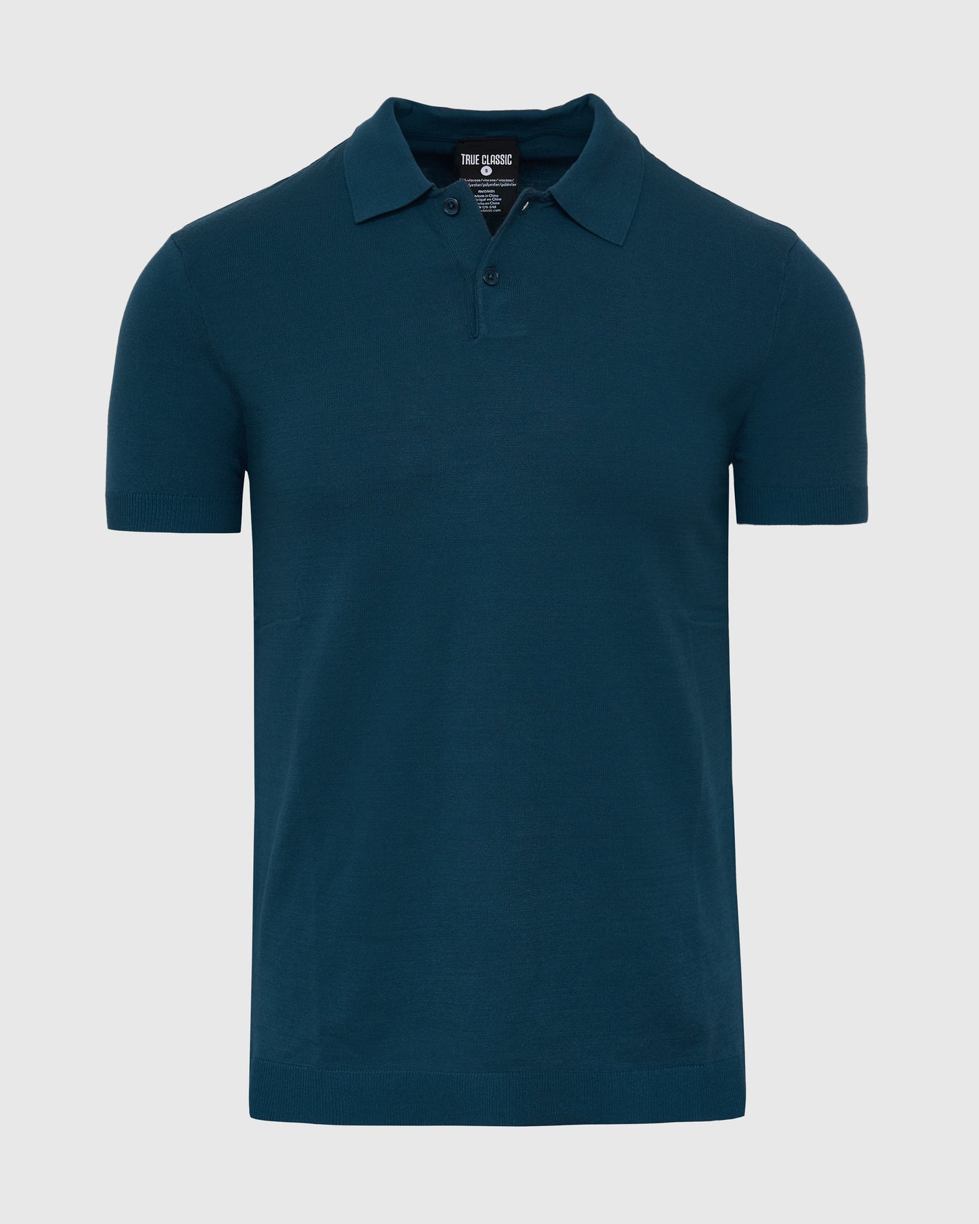 Centurion Short Sleeve Sweater Polo with classic collar and two-button placket.