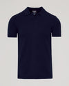 Navy Short Sleeve Sweater Polo