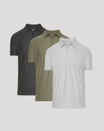 Active Short Sleeve Polo 3-Pack