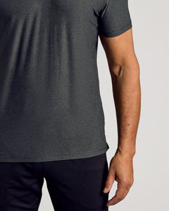 True ClassicCharcoal Heather Gray Active Polo