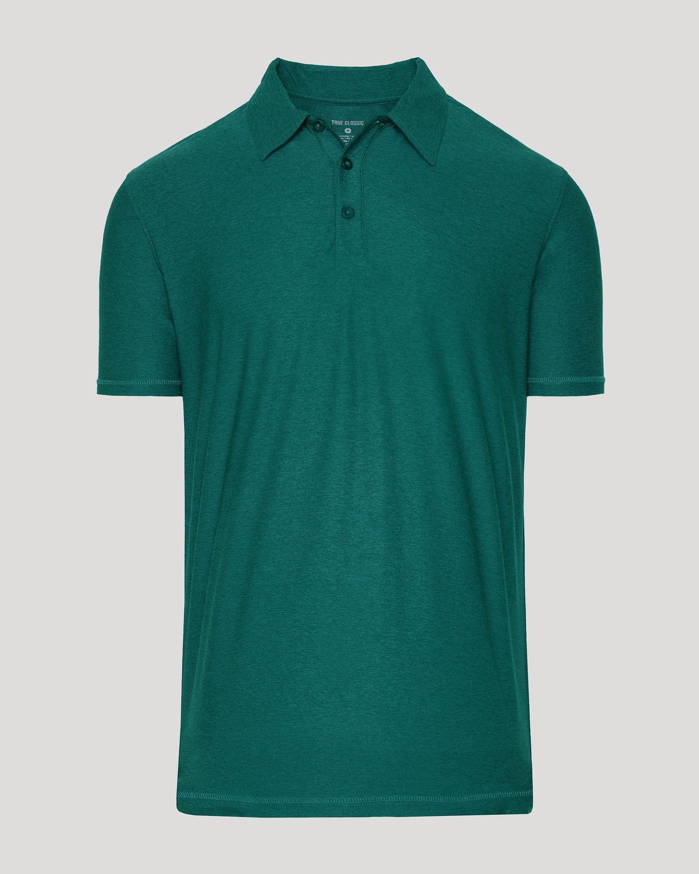 Clover Active Polo 2.0, forest-green with three-button placket.