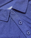 Cosmos Active Polo 2.0 close-up showing collar and buttons.