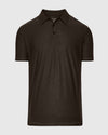 Dark Heather Cocoa Active Polo 2.0