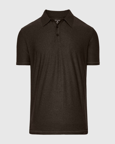 Polo actif - Dark Heather Cocoa