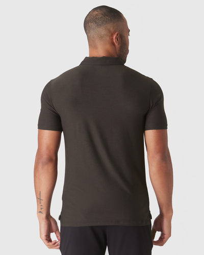 Polo actif - Dark Heather Cocoa