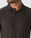 Dark Heather Cocoa Active Polo 2.0