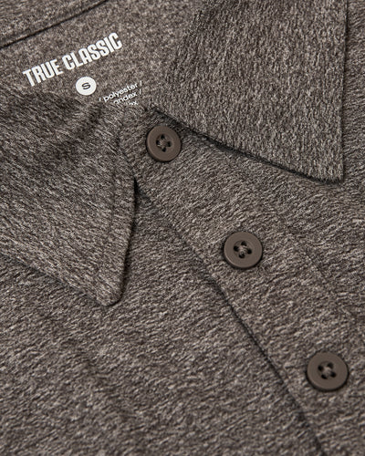 Polo Activo - Heather Cocoa