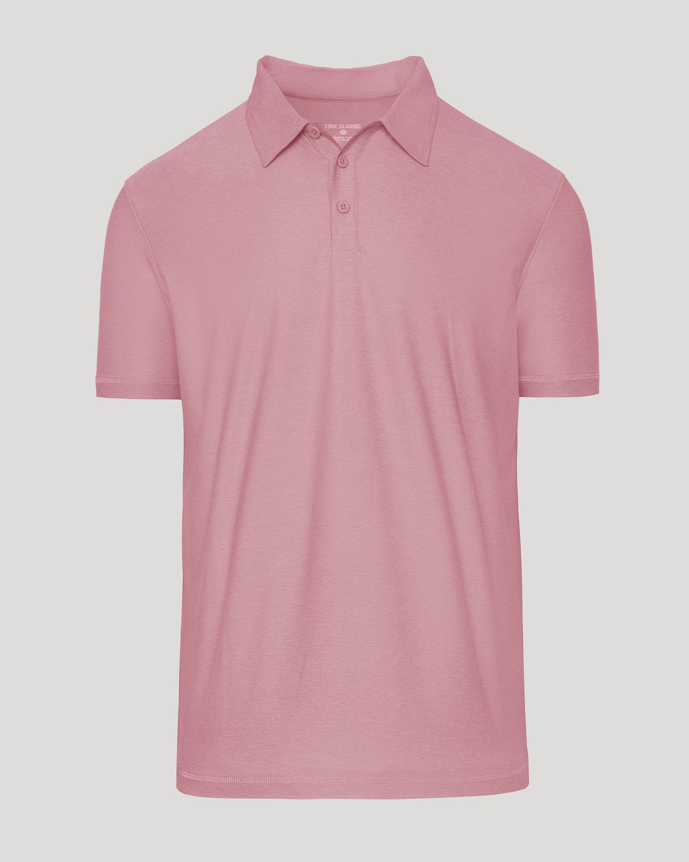 Quartz Rose Active Polo 2.0 with classic collar and two-button placket.