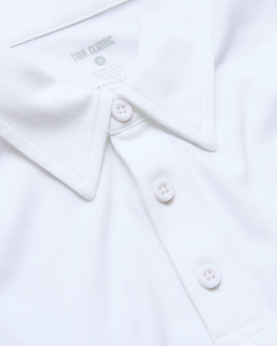 Premium Pima Polo - White
