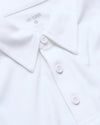 White Pima Polo from Pima Polos Variety 2-Pack, featuring a pointed collar.