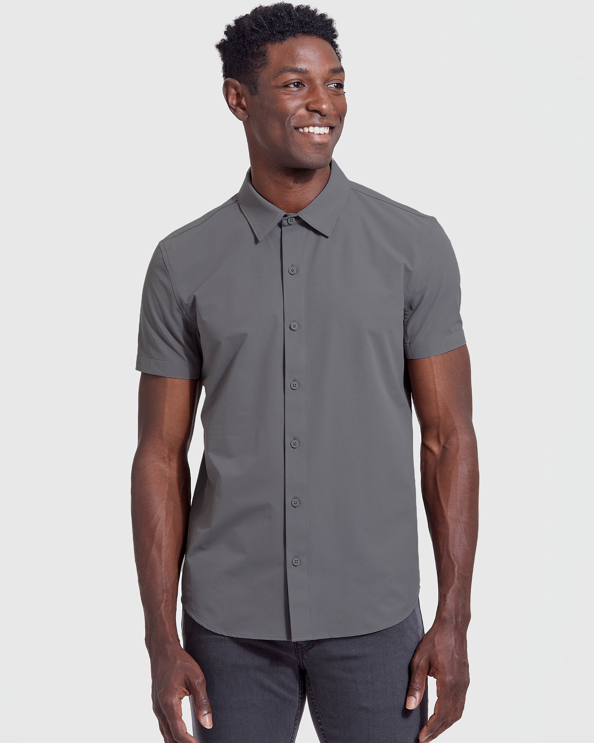 Carbon Commuter Short Sleeve Shirt  True Classic