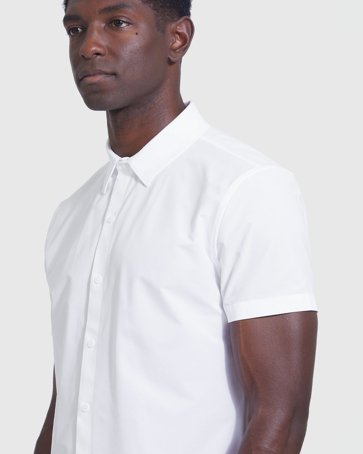pleated front short sleeve dress shirt men white Men's Blexy in Size Small back look White Pleated Front Dinner Shirt