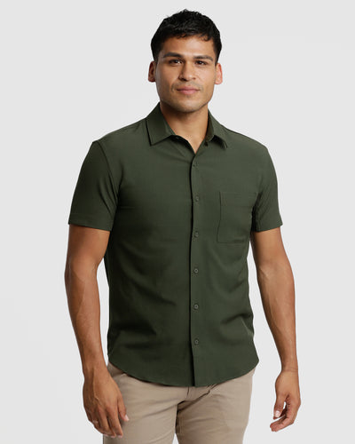 Short Sleeve Ripstop Commuter Shirt - Olive