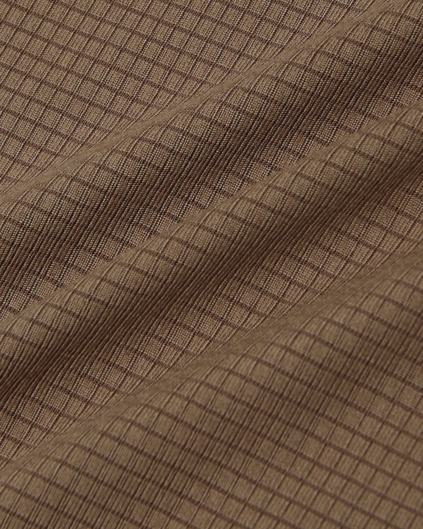 Alpaca Active Mesh Crew fabric detail with waffle texture.