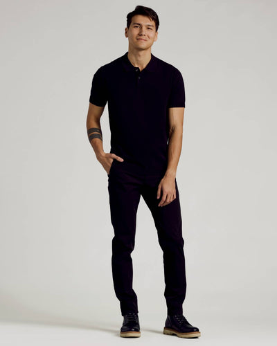 Classic Long Sleeve Henley - Black