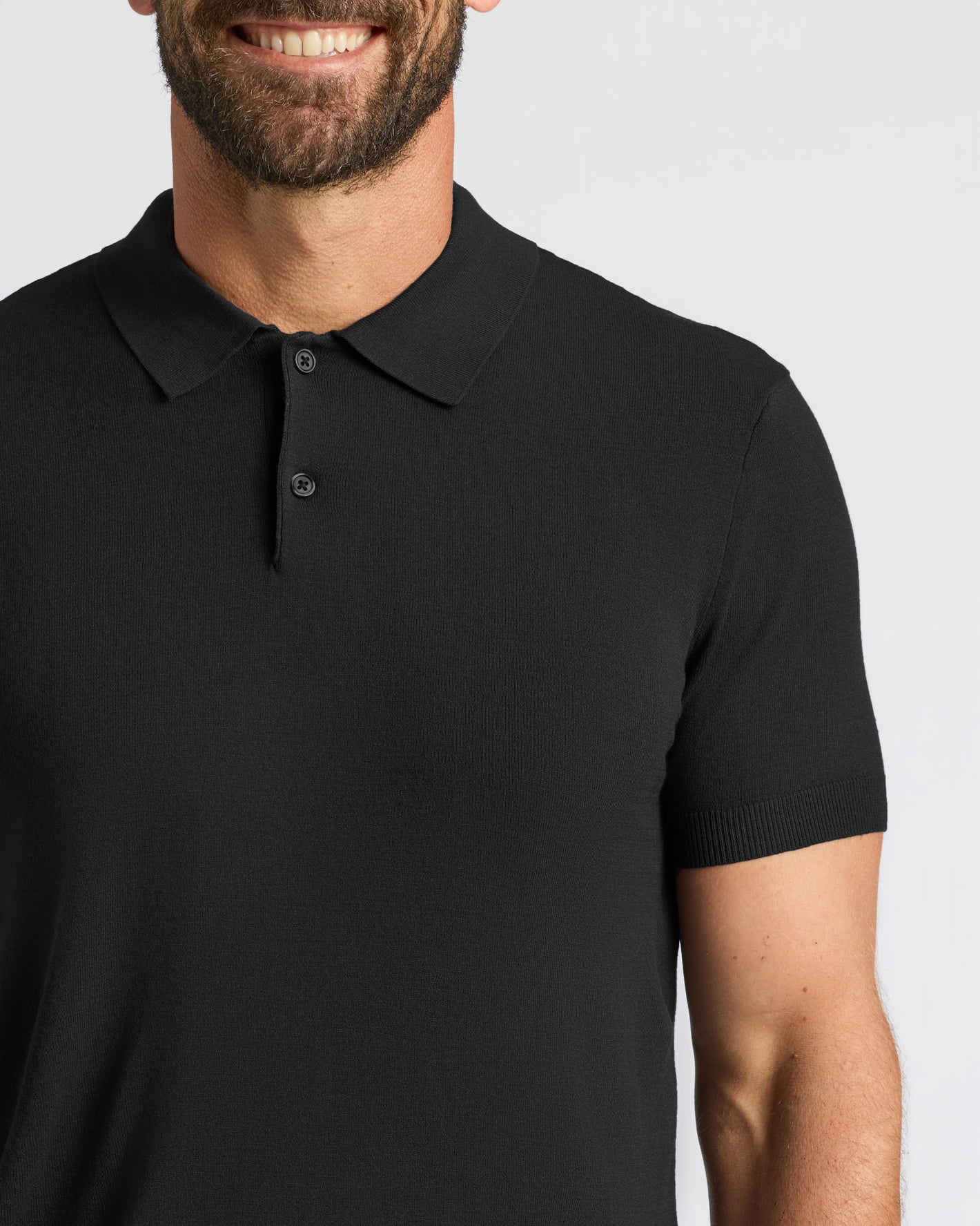 True Classic Black Dressy Polo Shirt | 2XL / 2XL True Classic Black Dressy Polo Shirt | 2XL / 2XL