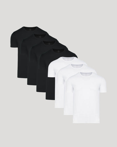 Black & White Premium Pima Crew Neck 7-Pack