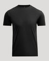 Black Pima Cotton Blend Crew