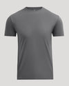 Carbon Premium Pima Crew Neck T-shirt, medium-dark gray, short-sleeved, crew-neck.