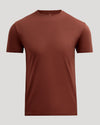 Chestnut Premium Pima Crew Neck T-shirt, front view.