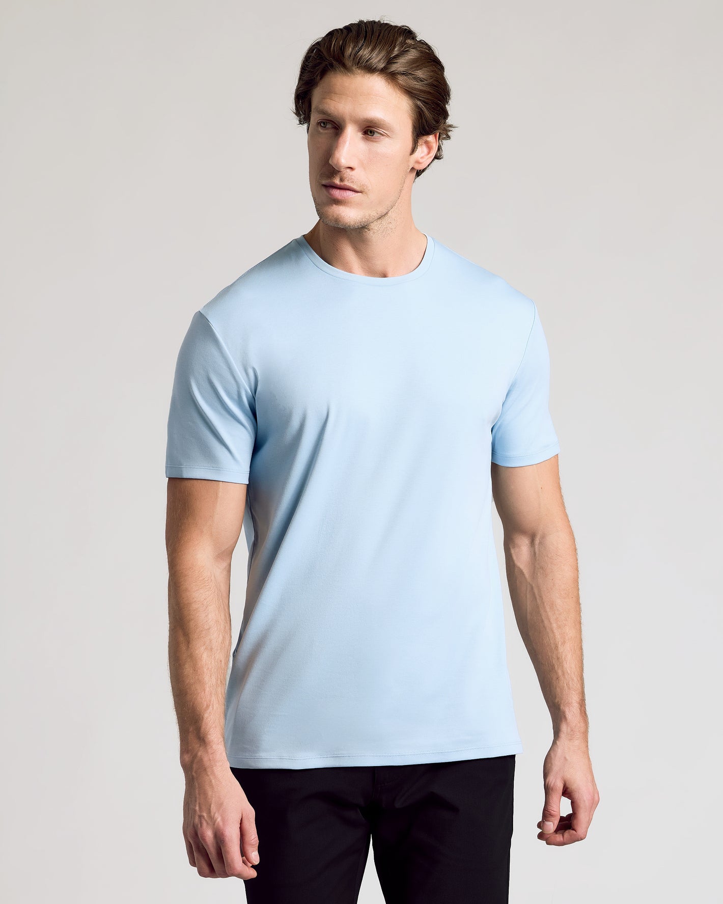 Young man in Premium Pima Tee from Classic Wardrobe 7-Pack.