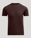 Java Premium Pima Crew Neck T-shirt, short-sleeve, crew-neck, laid flat.