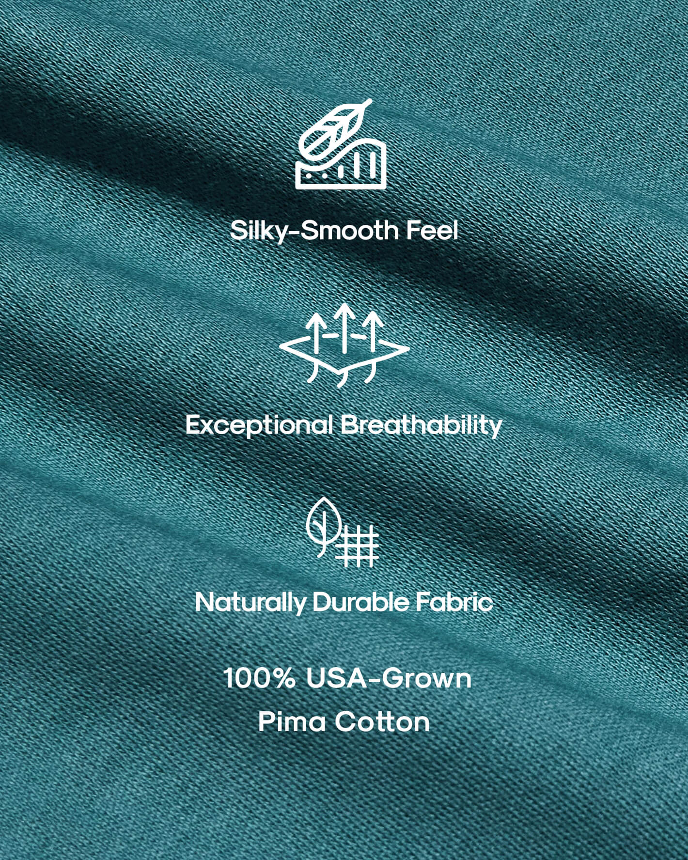 Seasonal Premium Pima Crew Neck 2-Pack showcasing silky, breathable, durable fabric.