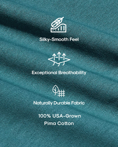 Premium Pima Crew Neck - Sapphire