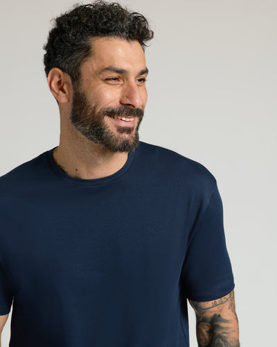 Premium Pima Crew Neck - Navy