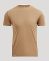 Tahini Premium Pima Crew Neck, light tan, short-sleeve T-shirt.