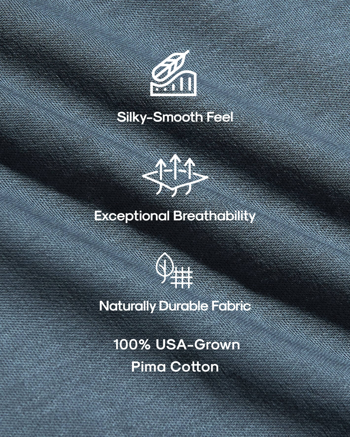 Tempest Premium Pima Crew Neck fabric features silky, breathable, durable qualities.