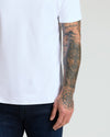 Optic White Pima Cotton Blend Crew