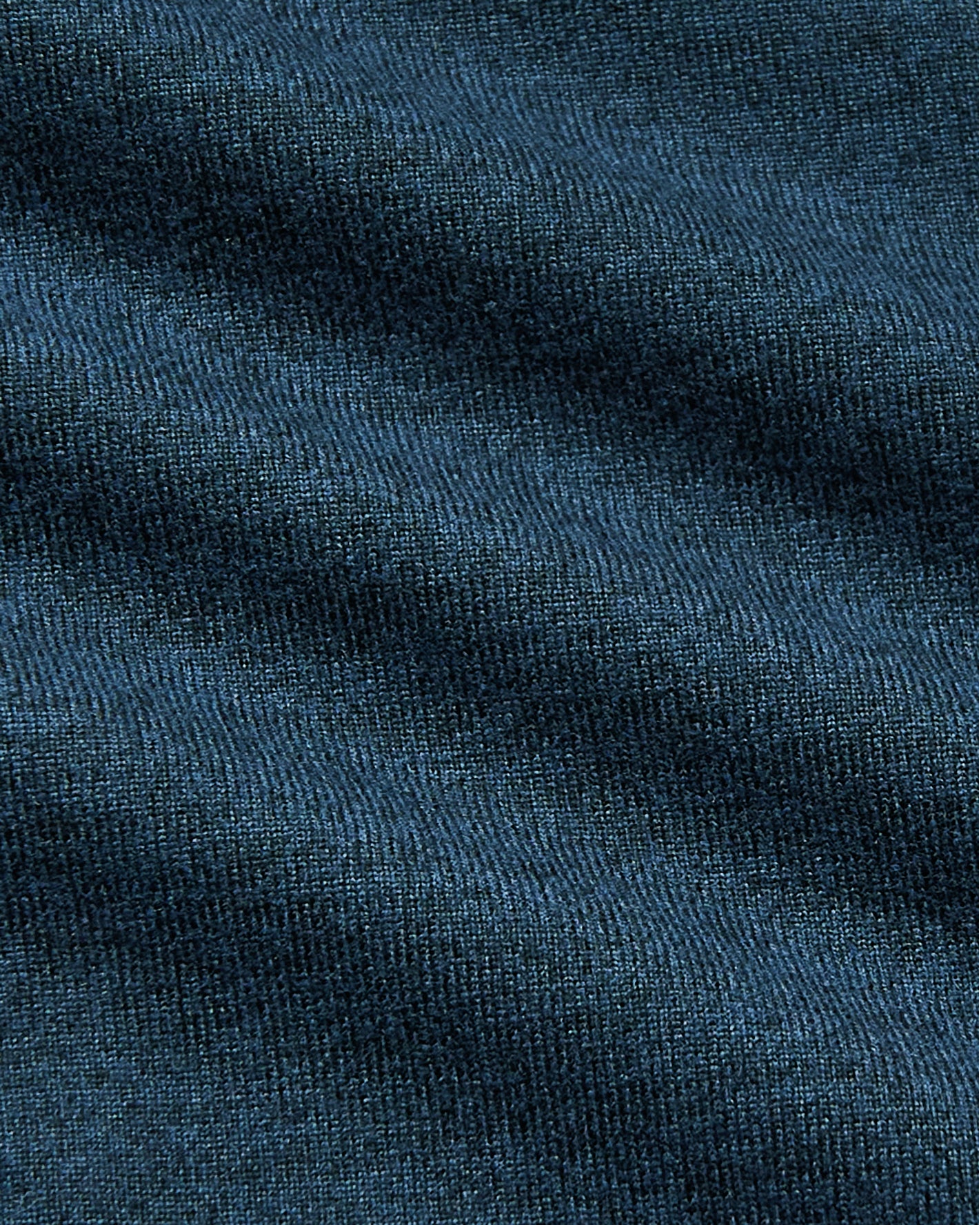 Dark Heather Navy Short Sleeve Comfort Knit Shirt with fine knit texture.
