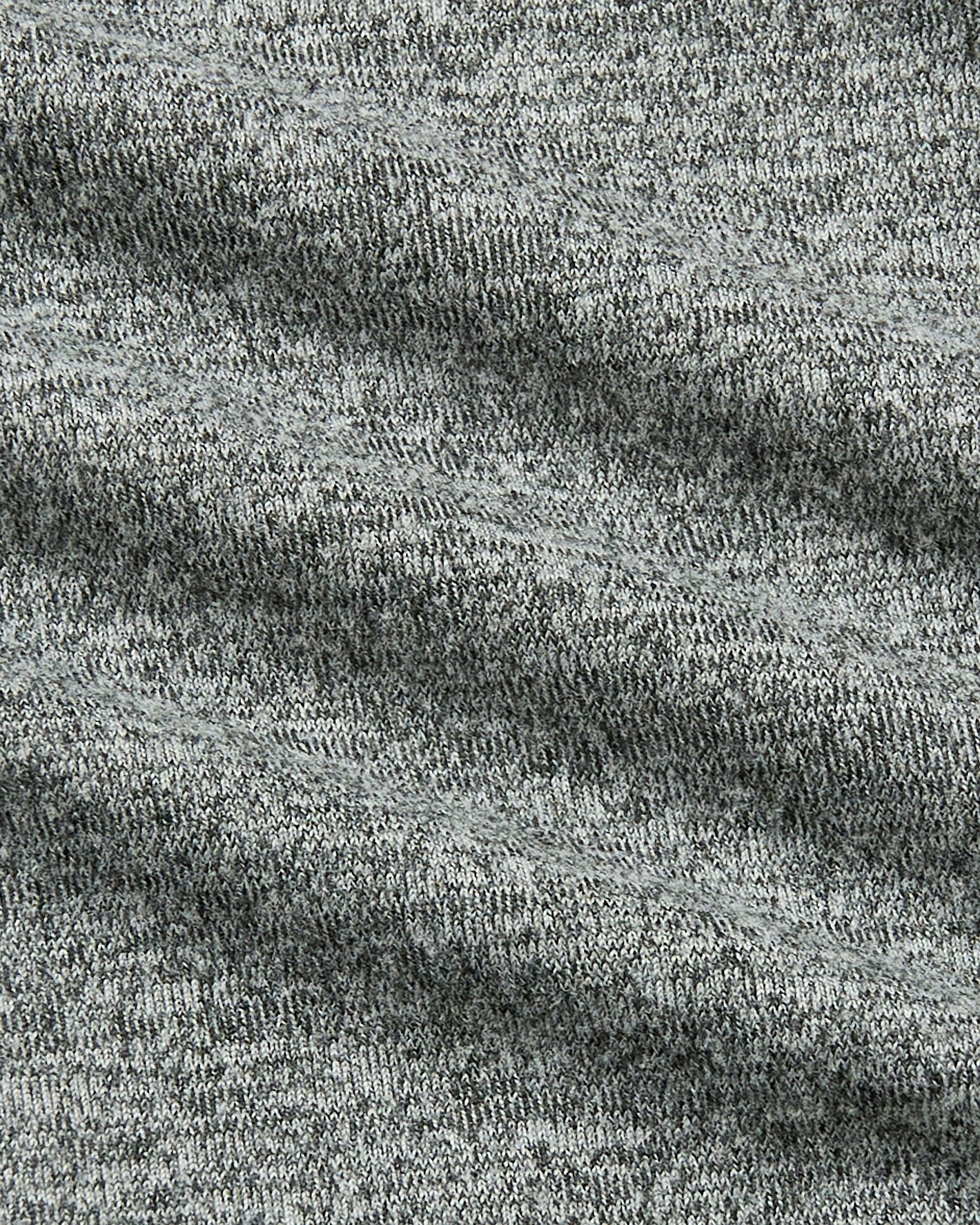 Heather Gray Short Sleeve Comfort Knit Shirt with cable-style knit texture.