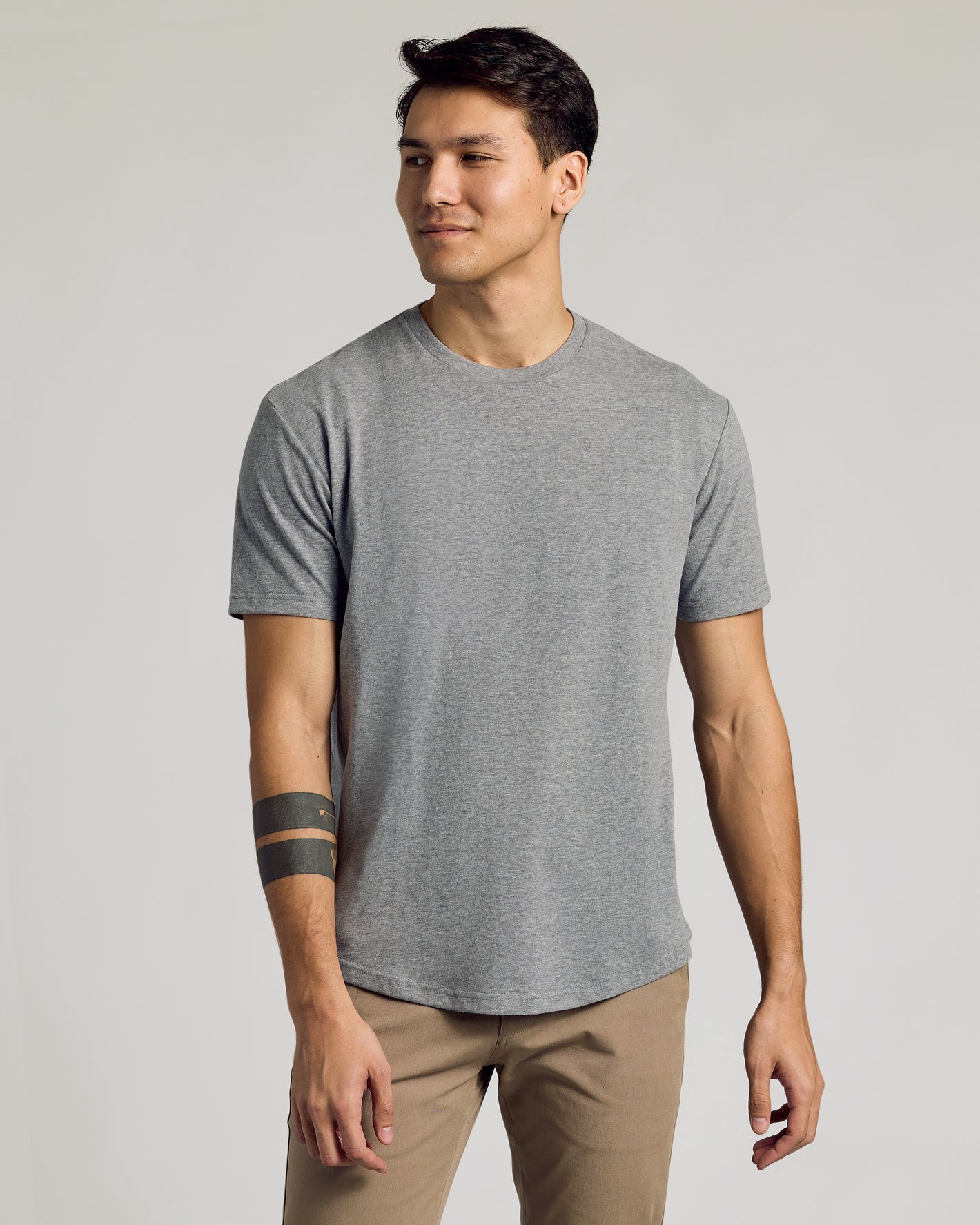 Classic Curved Hem Crew Neck 10-Pack