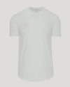 Vapor Curved Hem Classic Crew Neck T-shirt on light gray background.