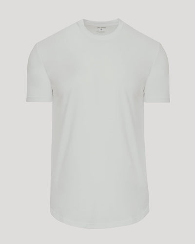 Classic Curved Hem Crew Neck - Vapor