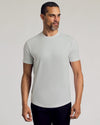 Man wearing Seasonal Classic Curved Hem Crew Neck 3-Pack tee.