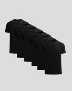 All Black Heavyweight Crew 6-Pack