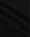 All Black Heavyweight Crew 6-Pack close-up showing textured black fabric for mens basics